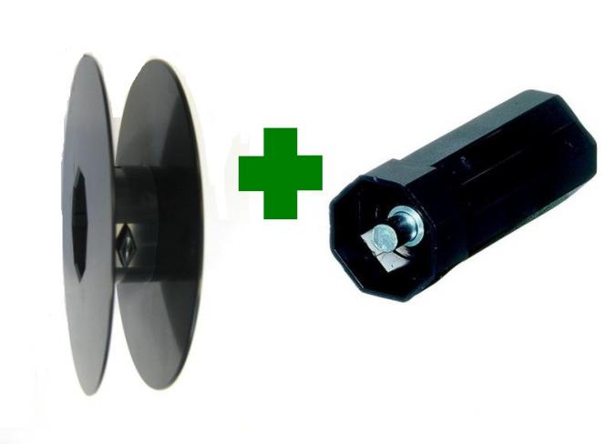 Selve Gurtscheibe für SW 40 D = Ø 130 mm, d = Ø 47 mm mit Walzenkapsel für 23 mm Gurt