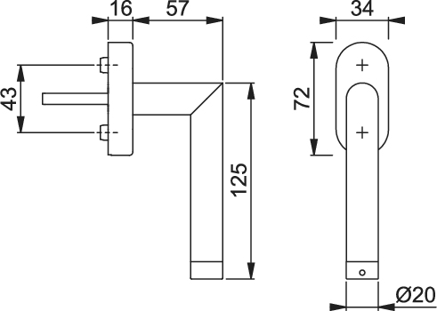 Hoppe eFenstergriff Z-Wave Amsterdam E0400Z-EF/US956 Vierkantmaß 7mm Stift 32-42mm vorst. ALLE FARBE