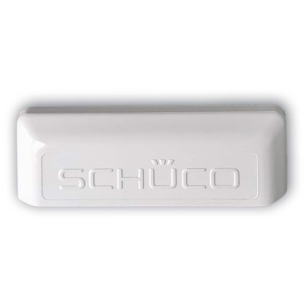 SCHÜCO Abdeckkappen für Wasserschlitze, weiß, 25er Sparpaket