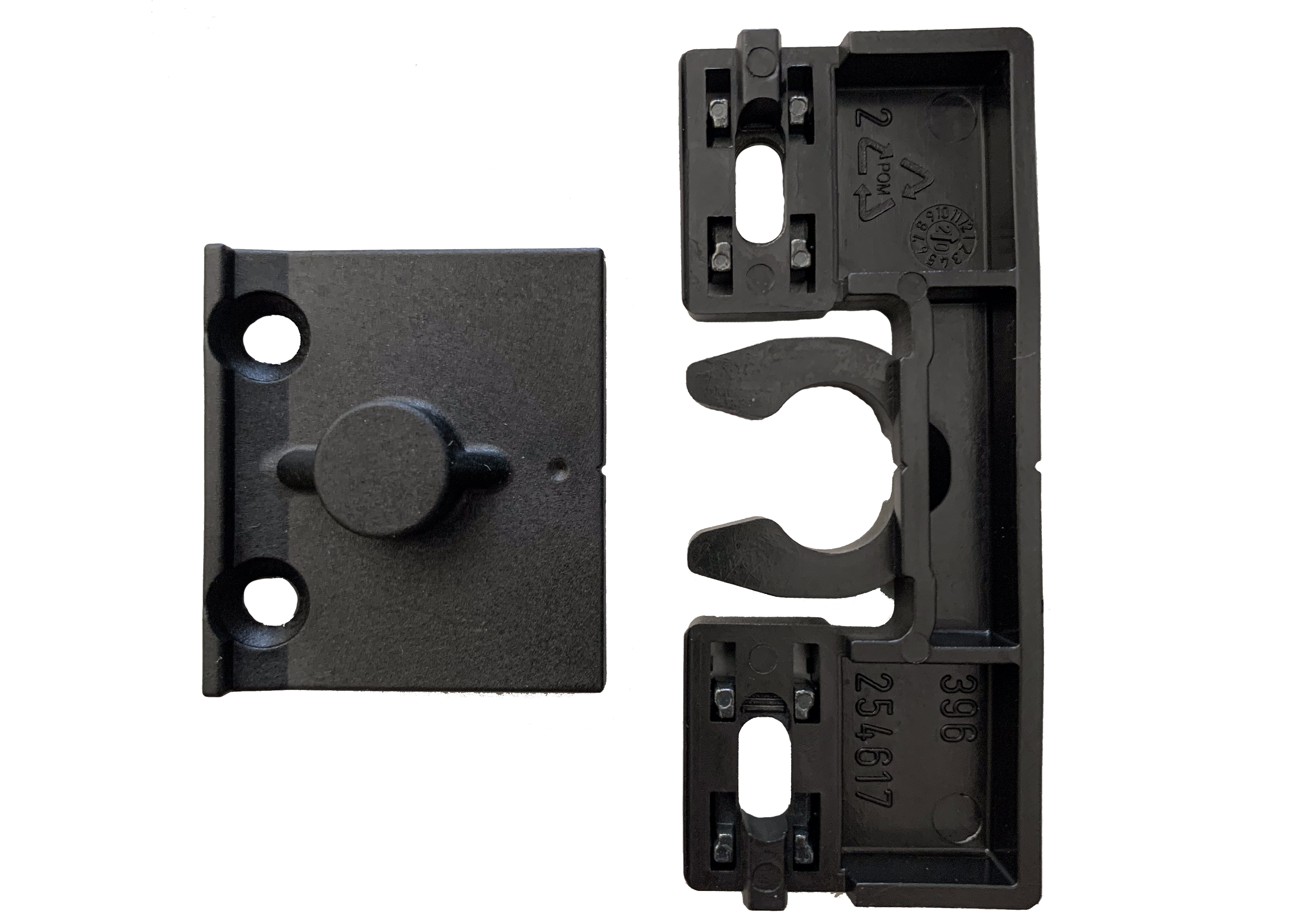 Schüco Zapfenschnäpper / Terassentür-Schnaäpper / Balkontürschnäpper 253655 u. 254617