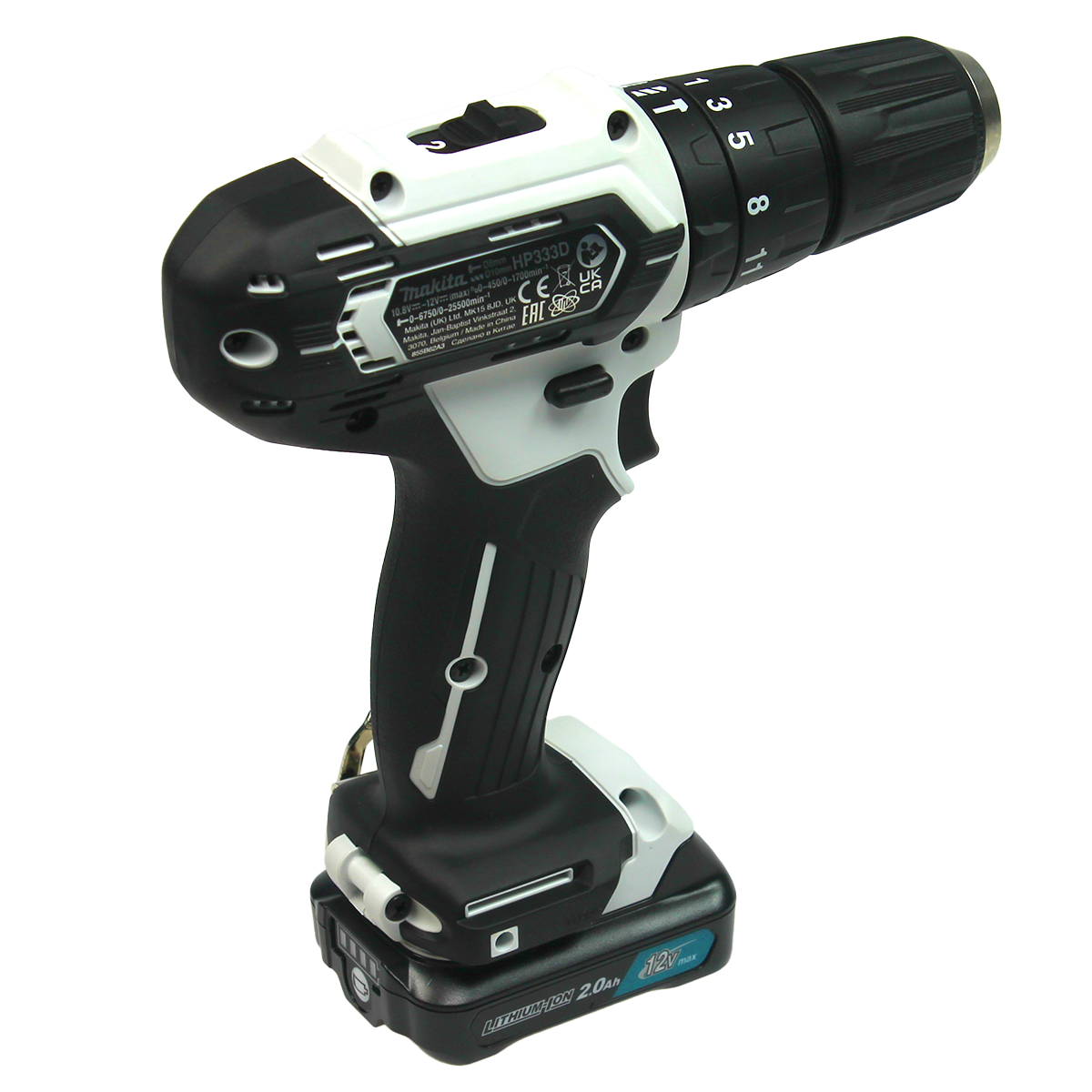 Makita Schlagbohrschrauber 12V max. Weiß / Akku+Koffer+Ladegerät