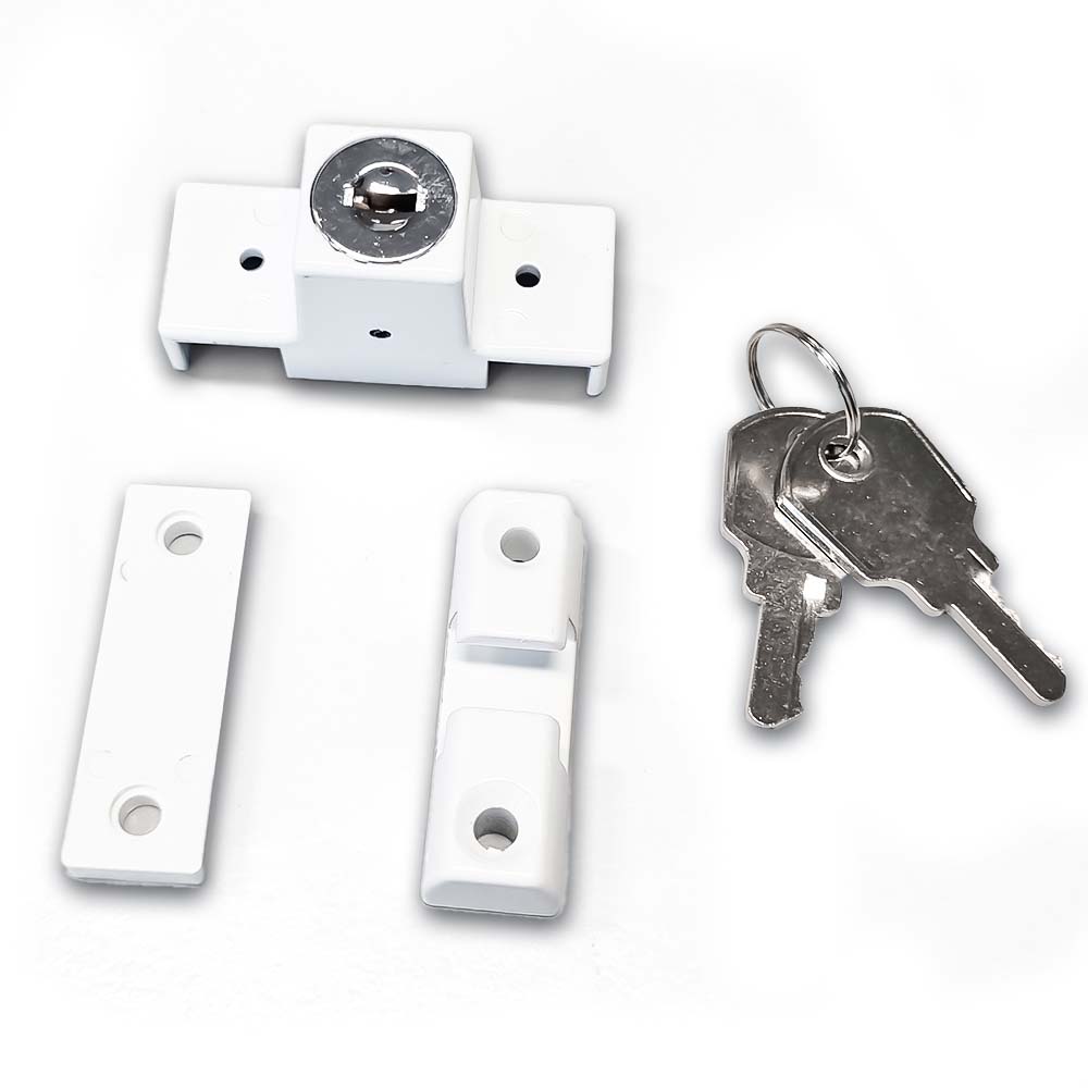 Schüco Drehsperre abschließbar 9016 weiß