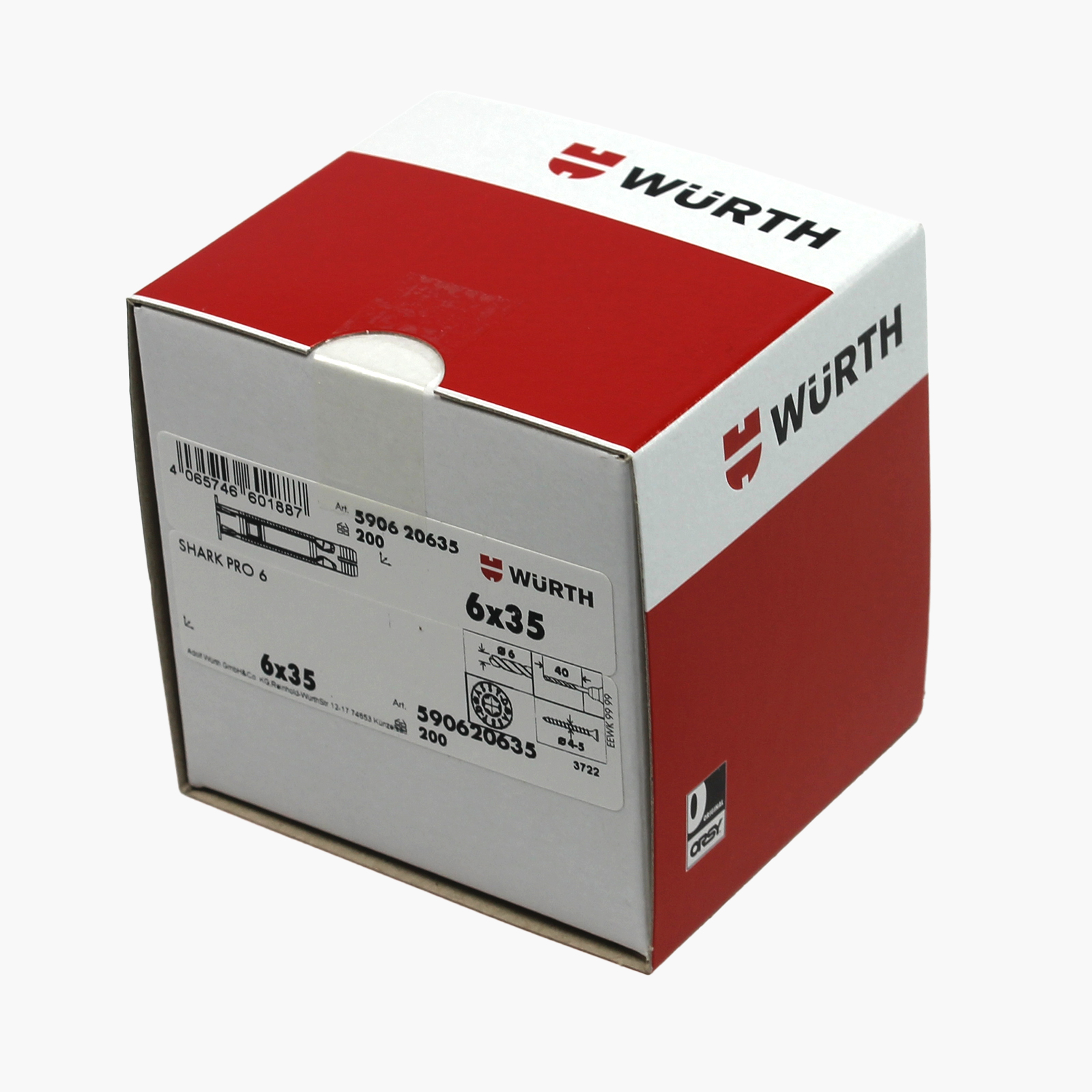 Würth Allzweckdübel  Shark Pro Kunststoff 6X35 mm