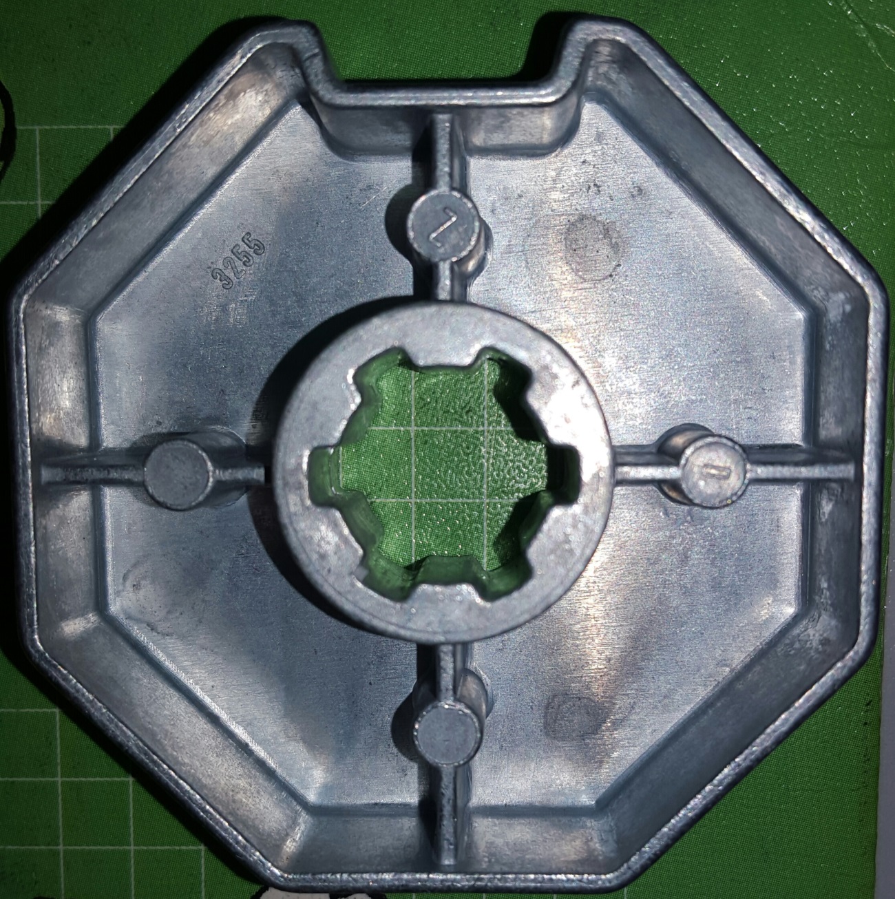 Selve Kupplungs-Adapter für Selve-Rollladenmotoren, für Achtkantwellen SW 70 aus Alu