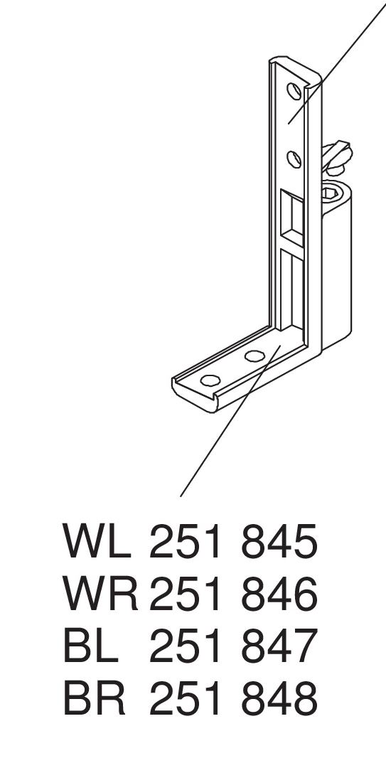 Schüco Ecklager Flügelrahmen