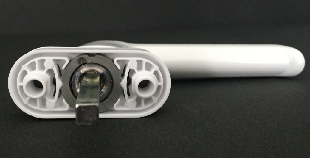 Schüco CT 70 Fenstergriff abschließbar in weiß