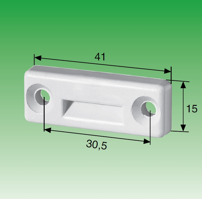 Selve Mini-Gurtführung aus Kunststoff, bis 15mm Gurt
