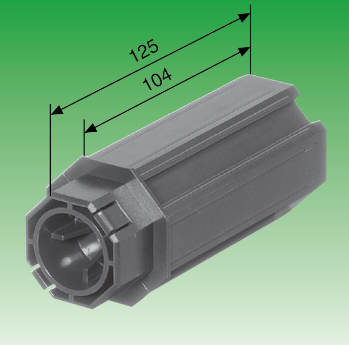 Selve Walzenkapsel lang, für Stahlwelle SW 50, für Mini-Gurt- und Begrenzungsscheiben