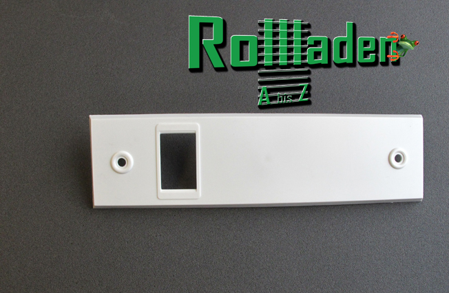 Selve Abdeckblende für Einlassgurtwickler, Lochabstand 185 mm, weiß