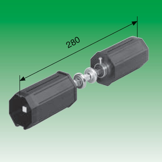 Selve Doppelwellenbolzen, verstellbar, für Stahlwelle SW 60