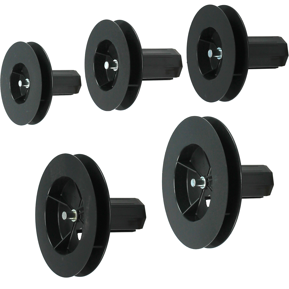 Selve Mini-Gurtscheibe, kurz, SW 40 mit Walzenkapsel mit inneliegendem Stahl-Achsstift ø 10 mm