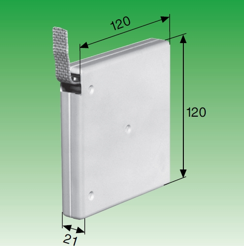 Selve Mini-Gurtwickler, aufschraubbar, 21 mm breit, für 15 mm Gurt
