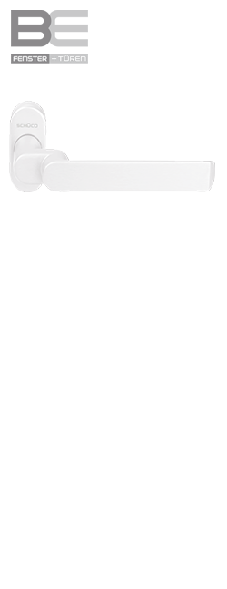 Haustürdrücker 240159 verkehrsweiß RAL 9016 gekröpft