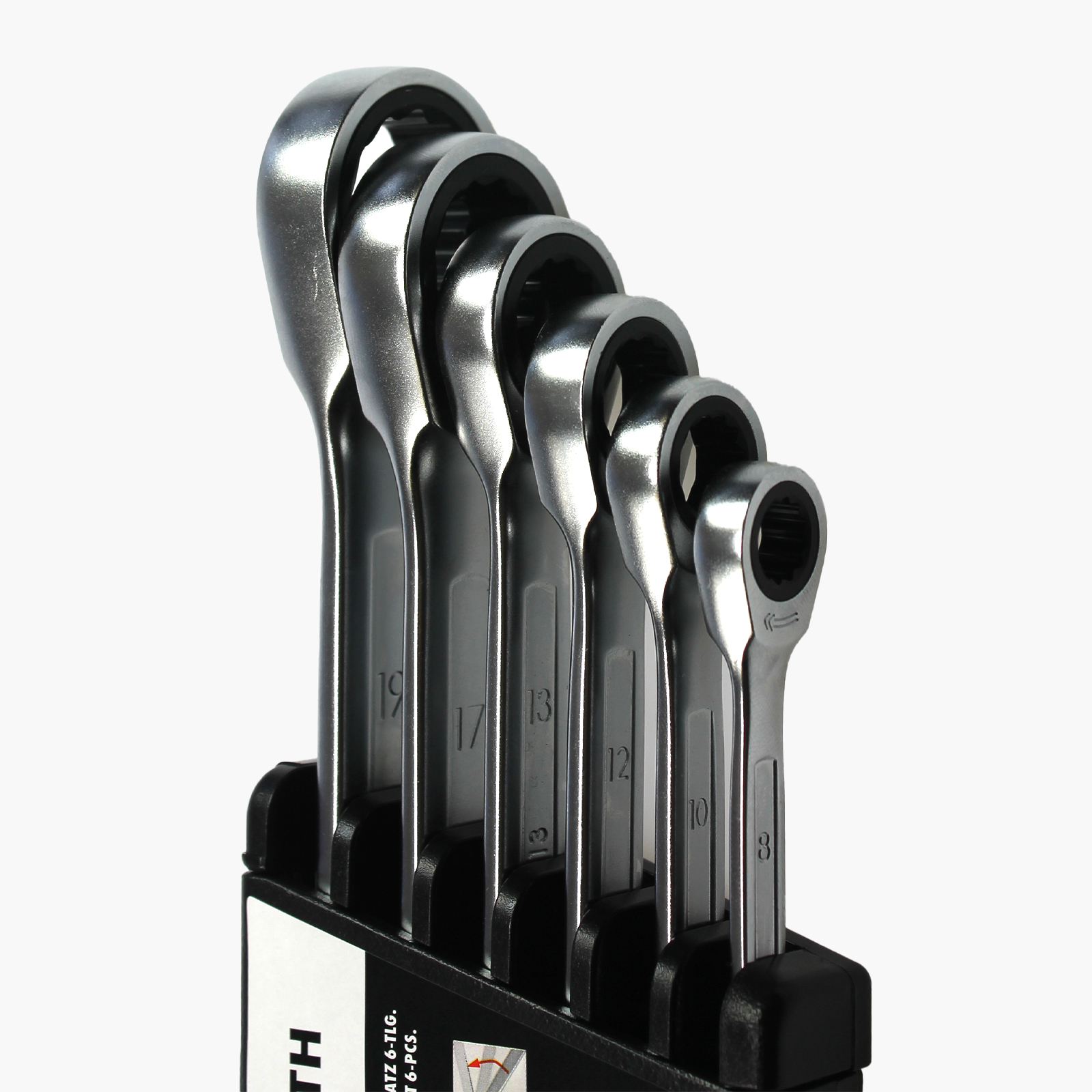 Würth Ratschenringmaulschlüssel Zebra 6 tlg. inkl. Kunststoffhalterung 071425950