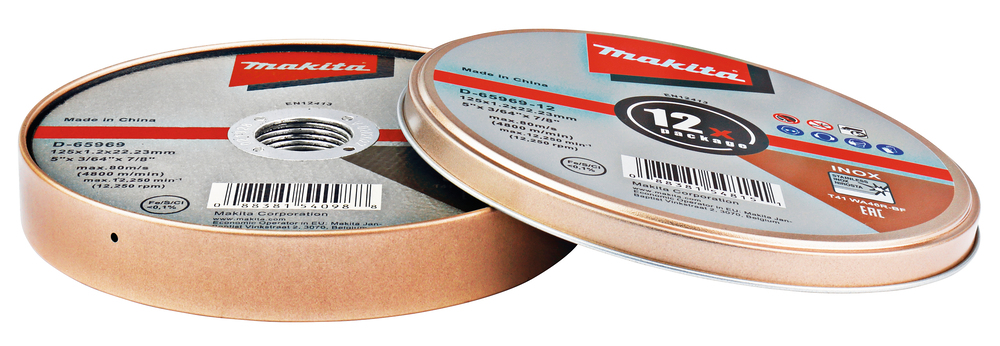 Makita Trennscheibe 125x1,2mm INOX 12 Stück (Ser. Nr. D-65969-12)